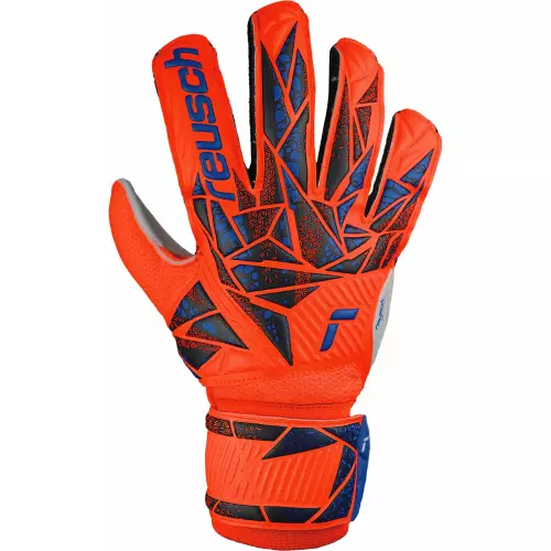 Reusch Attrakt Solid Hyper Orange Guanti da portiere da adulto calcio calcetto