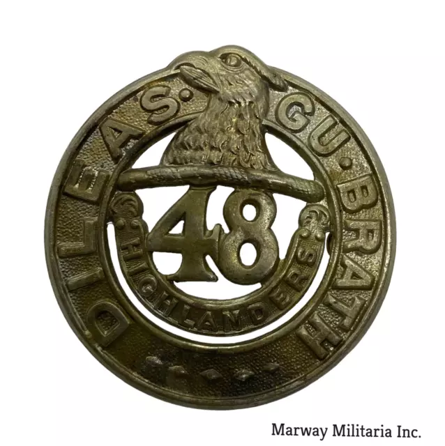 WW2 era, 48th Highlanders of Canada Cap Badge