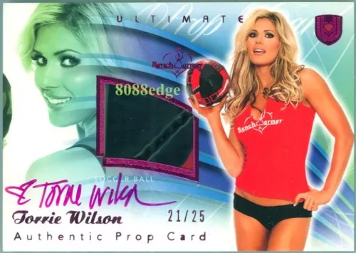 2010 Benchwarmer Ultimate Prop Auto:torrie Wilson #21/25 Pink Autograph