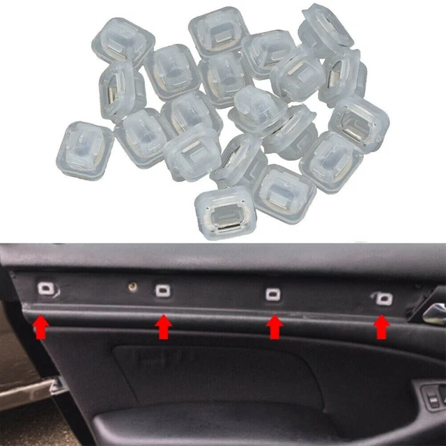 10 Agrafes De Fixation C-FUNN Pour Panneaux De Porte BMW - OEM Compatible Multiple Séries - Diamètre 14mm