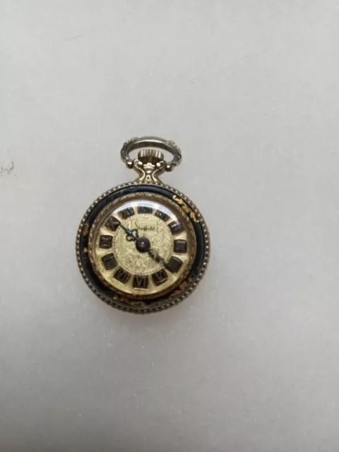 Vintage Sheffield  Women's Enamel Pocket Watch