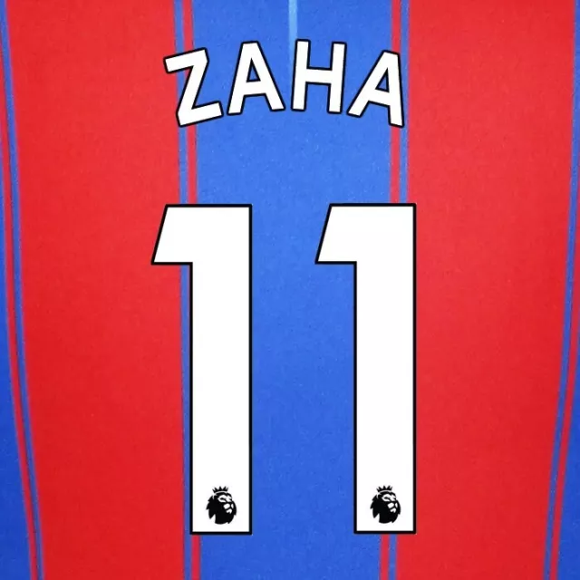 Crystal Palace 2019-23 Zaha 11 Official Avery Dennison White Player Name Set