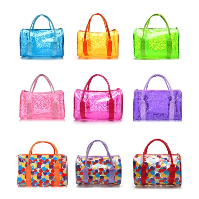 Hot Women Transparent Handbag Shoulder Bag Clear Jelly Purse Clutch PVC Tote Bag