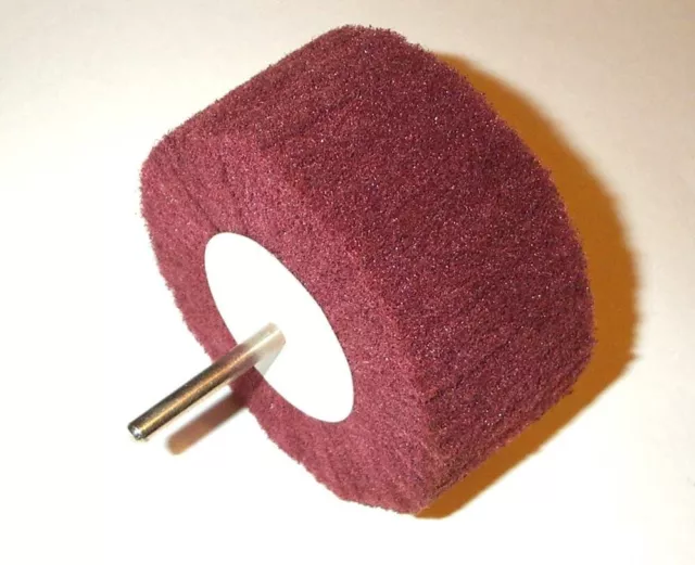 3" 80mm Abrasive Wheel Scuff Cylinder Hone 320 Grit Non Woven