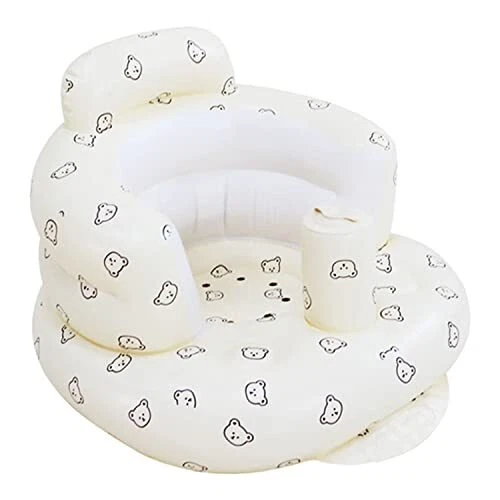 Baby Inflatable Seat for Babies 3-36 Months, Built in Air Pump Infant Back