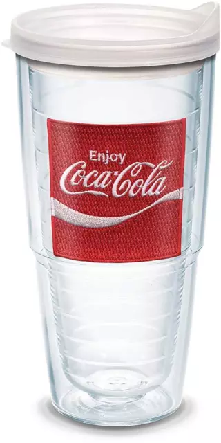 Coca-Cola - Enjoy Coke Emblem Made in USA Double Walled Insulated Tumbler Tra...