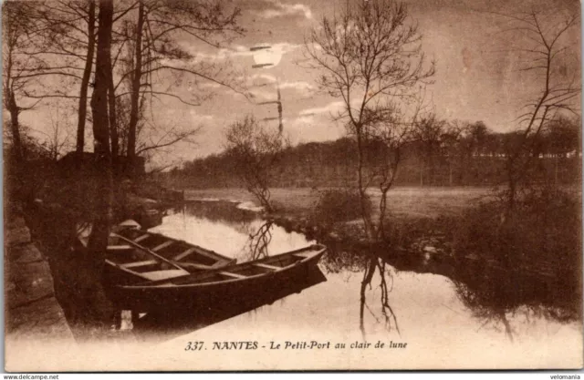 18193 cpa 44 Nantes - le Petit Port au clair de Lune