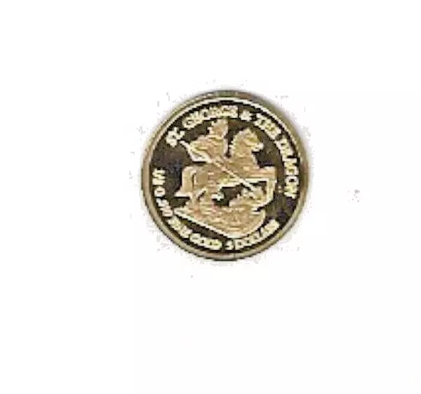 Gold - Cook Islands 5 Dollar 2010 Gold Pf Saint Georg And The Dragon