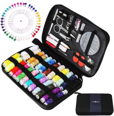 set da cucito da 42 pezzi Faden & Nadel® in custodia compatta Set da viaggio in robusta custodia con cerniera 