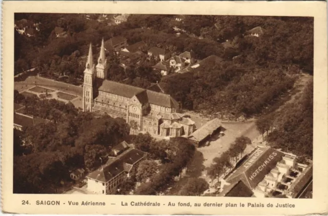 CPA AK Saigon Vue Aerienne, La Cathedrale VIETNAM-INDOCHINA (1105283)