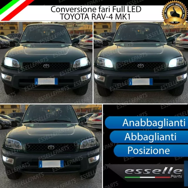 Conversione Fari Full Led Toyota Rav-4 Mk1 6000K Bianco Led Canbus