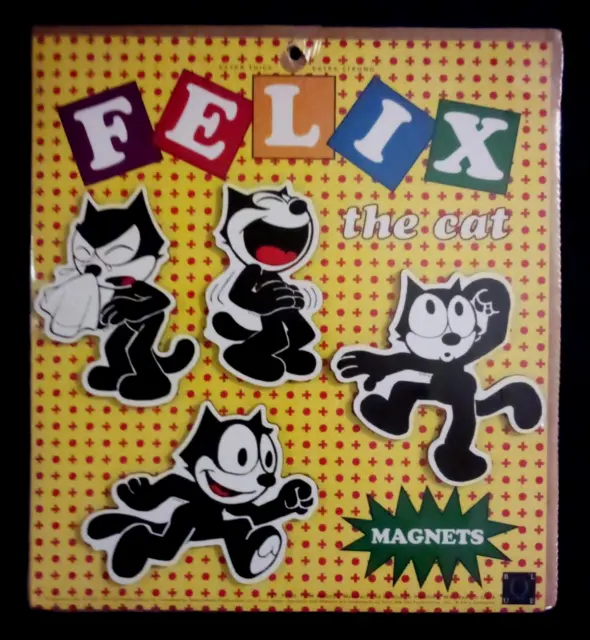Felix The Cat Set of 4 Kitchen / Fridge Magnets by Blue Q