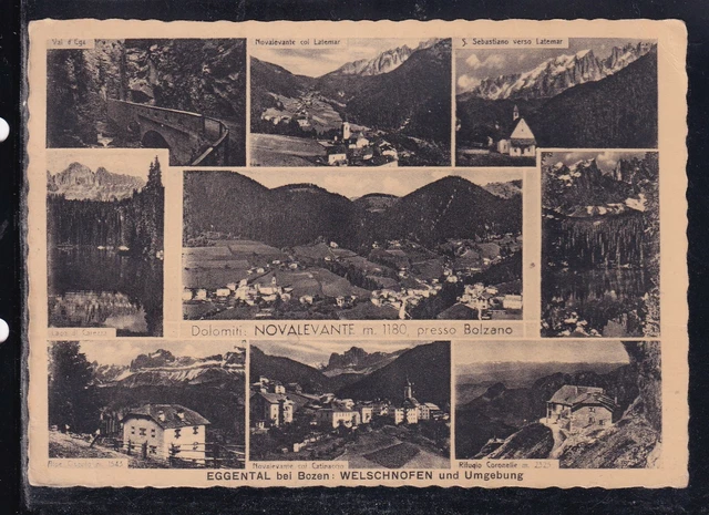 Cartolina Dolomiti Nova Levante presso Bolzano VEDUTINE DA1007