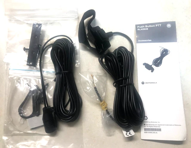 Motorola HMN4089 Visor Mounted Microphone with Push-to-Talk PTT Button APX XTL