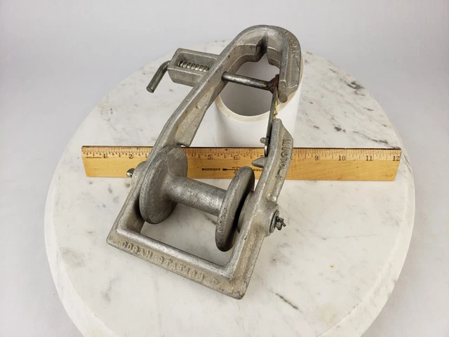 Lemco Cable Block Model M1070-1 Aluminum Wheel - Lineman Tool Pulley Cogan