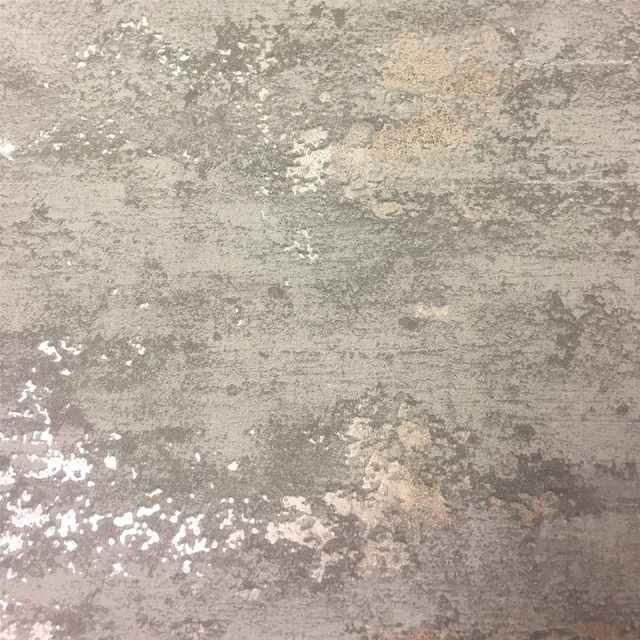 STONE CONCRETE INDUSTRIAL Wallpaper Paste The Wall Dark Grey Metallic