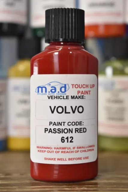 Volvo Passion Rojo 612 Kit de Retoque de Pintura 30ML Chip Rasguño Reparación