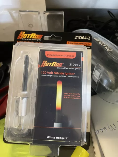 White-Rodgers 21D64-2 HotRod LP/NG 120V Universal Hot Surface Nitride Ignitor