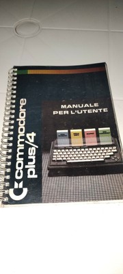 Manuale originale  Commodore plus 4 in italiano originale Commodore no amiga c64 