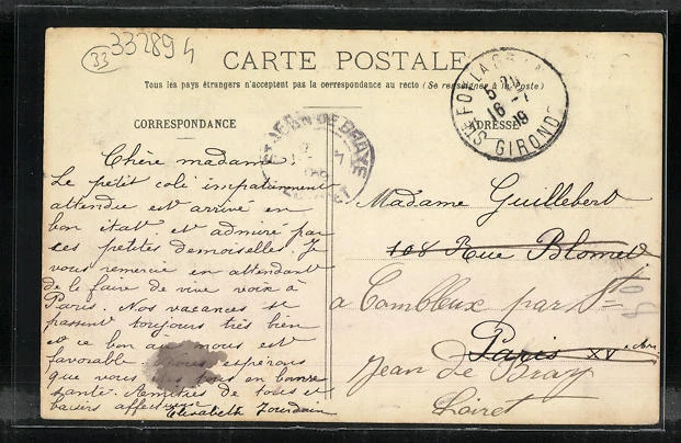 CPA Sainte-Foy-la-Grande, Vue generale 1909 2