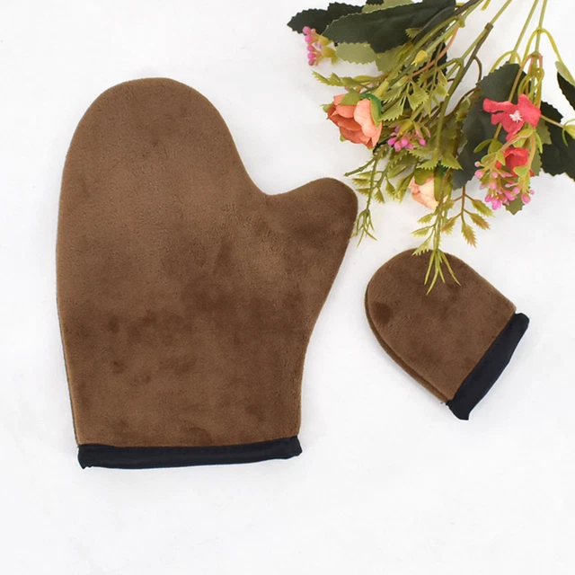 Kit aplicador Mitt de secado rápido sin rayas bronceado Tanning Mitt reutilizable