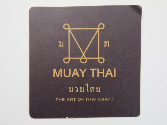 Beer Collectible COASTER ~ ALVARADO STREET Brewery MUAY THAI IPA ~ Monterey, CA