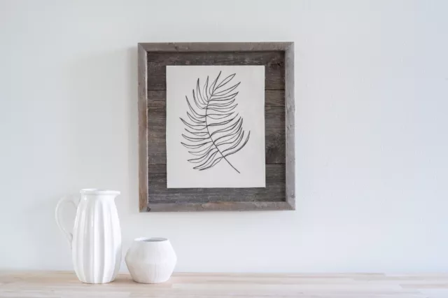 BarnwoodUSA Rustic Farmhouse Reclaimed Wood Plank Style Picture Frame (5 sizes)