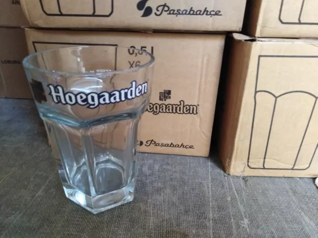 6 Gros verres À bière hoegaarden 50cl  Pint