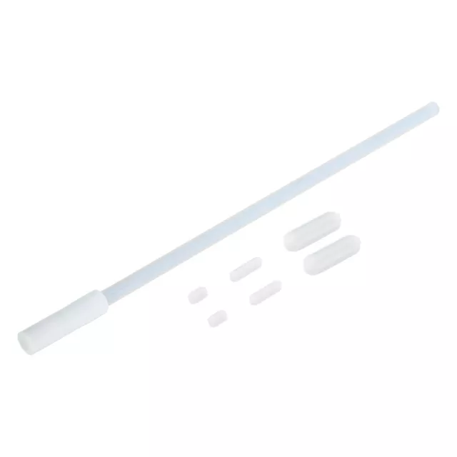 1 Set Magnetic Stirrer Set,3 Sizes Cylinder Shape Stirrer,Straight Bars,White