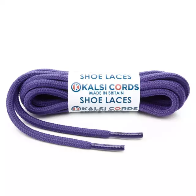 BLACK ROUND CORD SHOE LACES STRONG THICK ROPE LACE 1 PAIR FOR SPORT TRAINER  BOOT