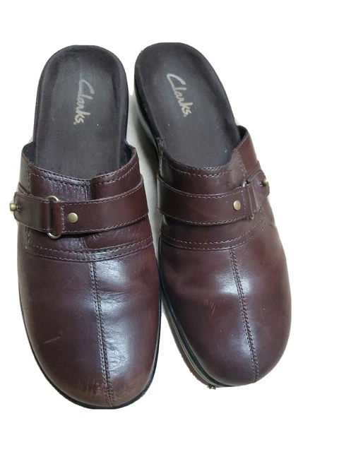Clarks backless cheap women's shoes