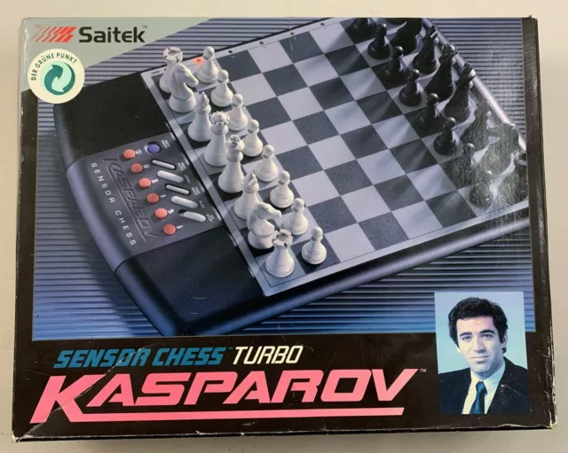 Schachcomputer Elektronisches Schach Spiel Saitek Sensor Chess Turbo Kasparov