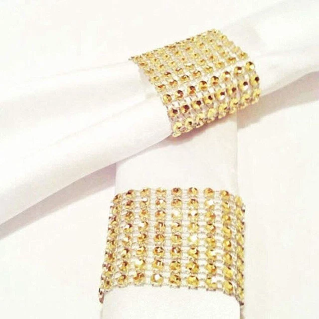 Lazos de banda para sillas DIY, mantel de tela, papel de NapkinsNapkin, anillos