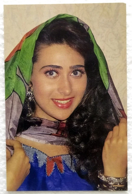 Carte postale de la superstar de l'acteur de Bollywood Karisma Kapoor Carte...