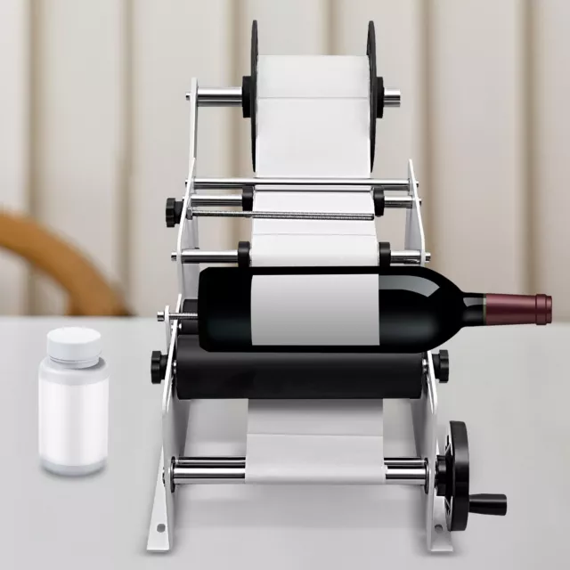 Manual Round Labeling Machine #MT-30 Bottle Labeler Label for Glass Metal Bottle