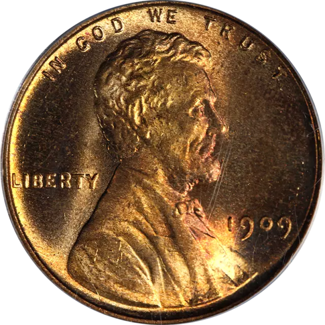 1909-P VDB Lincoln Cent PCGS MS65 RD Superb Eye Appeal Strong Strike