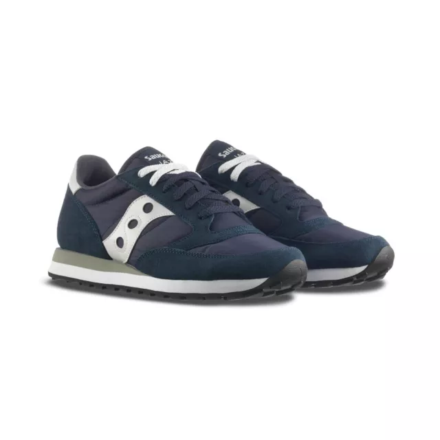 SCARPE UOMO SAUCONY Jazz Original Sneakers Navy Blue Bianco 41 42