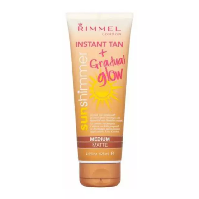 Rimmel Instant Tan Sun Shimmer Instant Tan & Gradual Glow - Medium Matte 125ml