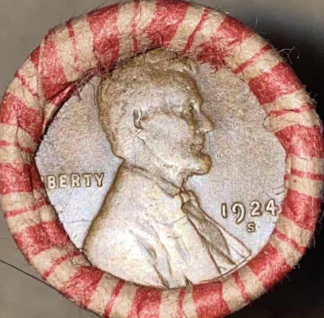 1 US Lincoln Wheat Cent Penny Roll 1924-S/1913-D +More (50 Coins) Old Vintage