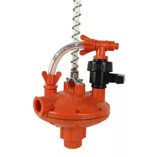 1 pezzo sistema di allevamento pollame tubo acqua regolatore pressione acqua rosso E6Y7