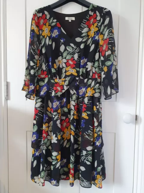 Somerset by Alice Temperley Dress size 12 floral sleeves lined occasion