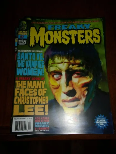 Freaky Monsters Magazine - #7 - In Near Mint Condition - Bagged And Boarded!