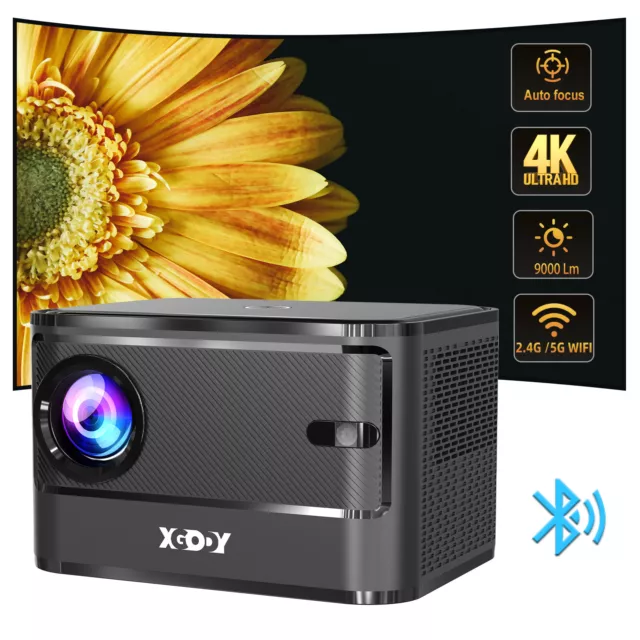 XGODY 4k Android Projector Smart Beamer 9000 Lumen Autofocus Home Theater Video