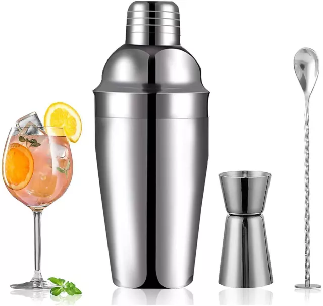 Cocktail Shaker Set Shakers Cups Martini Shaker Mixing Liquor Home Bar Spoon