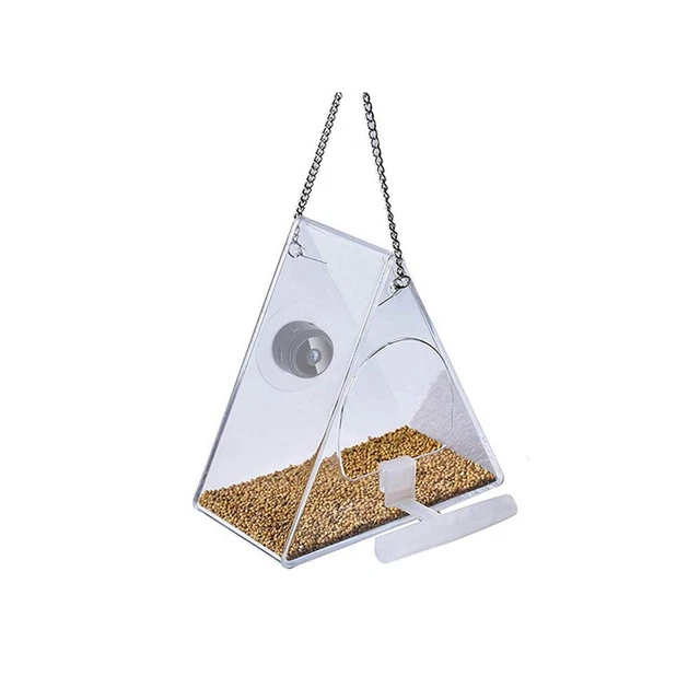 Alimentatore per volatili con fotocamera contenitore mangime gabbia per esterni HD 1080P 3