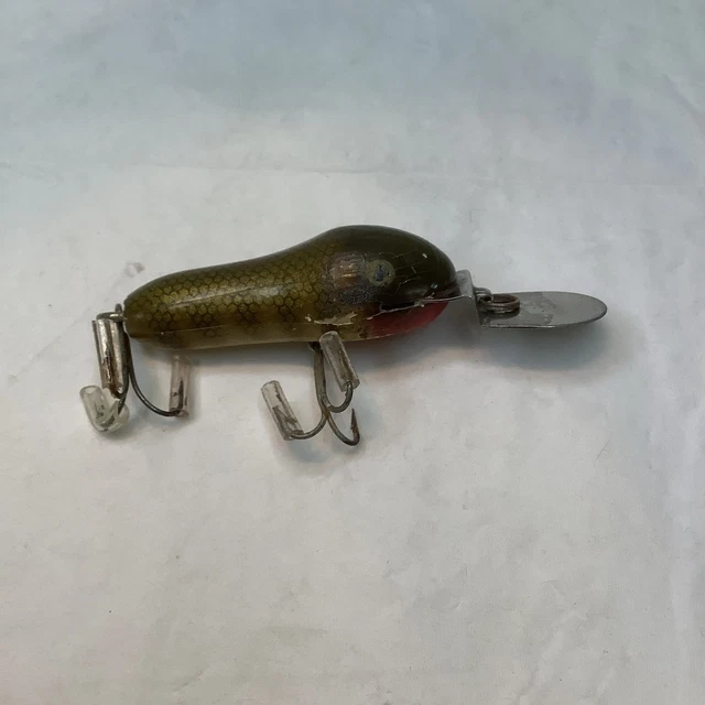 Appât De Pêche En Bois Vintage - Leurre Original Pour Eau Douce
