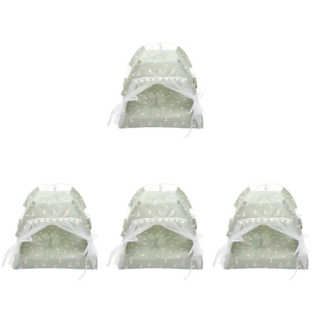 Set 4 Casa Tenda Per Animali Domestici Lettino Gatti Adorabile Cuccia Comodo