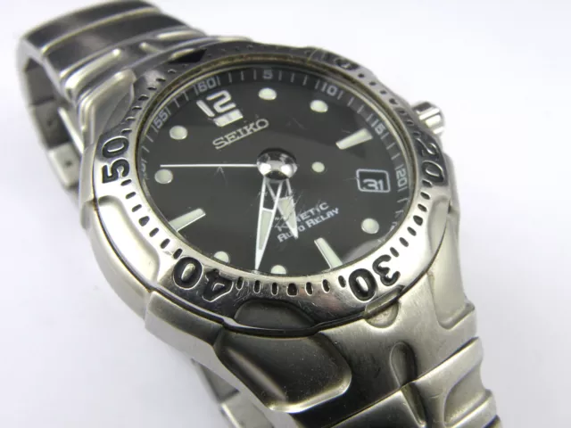 SEIKO KINETIC AUTO RELAY 5J22-0A50 腕時計(アナログ) 