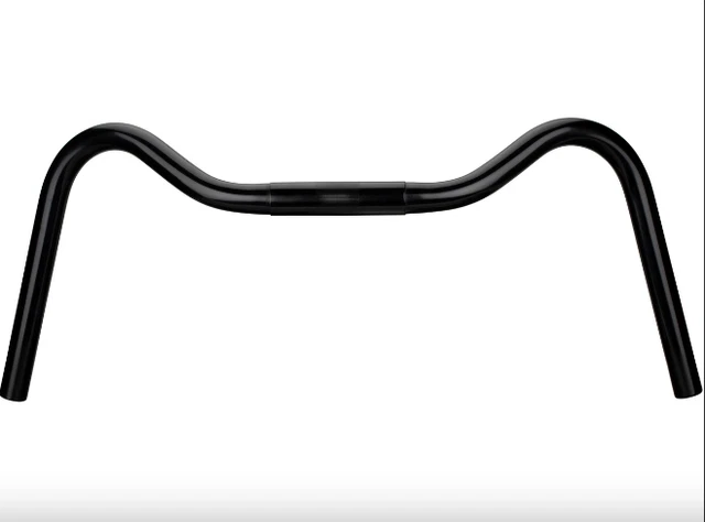 Nitto B303AAFF Swept Back City Handlebars 25.4mm Clamp 530mm Width In Black