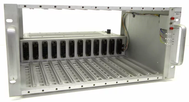 Tennelec TB-3 Tennebin NIM Bin with TC-911 Power Supply 12 Module Crate Tested